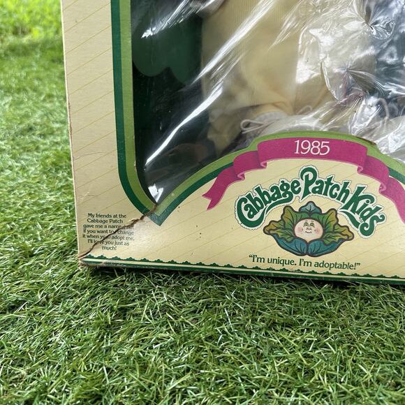 Vintage 1985 Cabbage Patch Kids‎ Preemie Baby African American Boy Doll In Box - Picture 2 of 14
